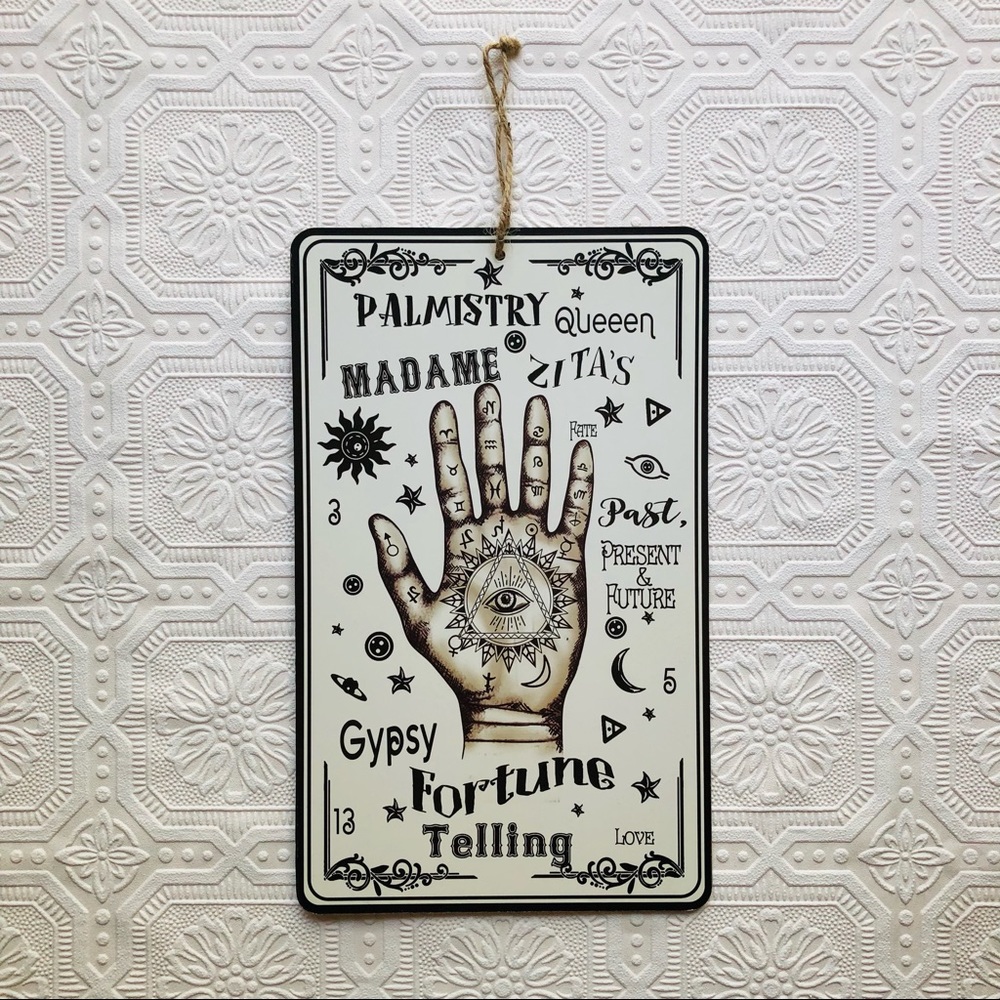 New! Gypsy Fortune Telling Hanging Wall Decor